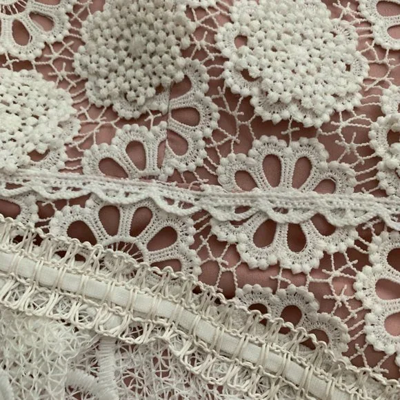 Alexis off-white lace mini dress